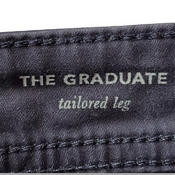 Adriano Goldschmied Pants Mens The Graduate FADED Black Stretch Size 34/34 - Picture 5 of 11